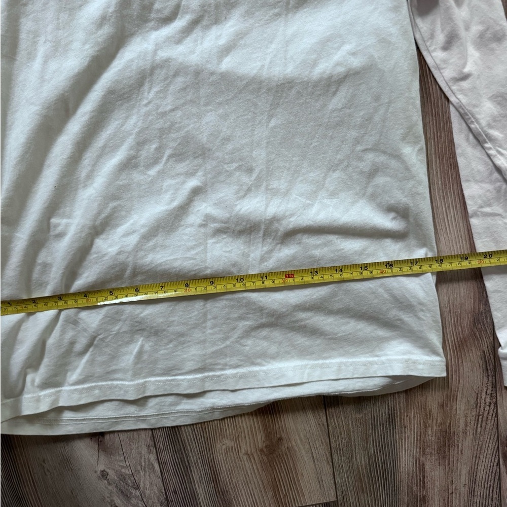 Adidas White and Yellow Bronco Basketball Long Sleeve Shirt men M - Picture 3 of 6
